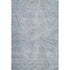 5' X 8' Denim Blue And Ivory Abstract Washable Area Rug With UV Protection