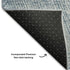5' X 8' Denim Blue And Ivory Abstract Washable Area Rug With UV Protection