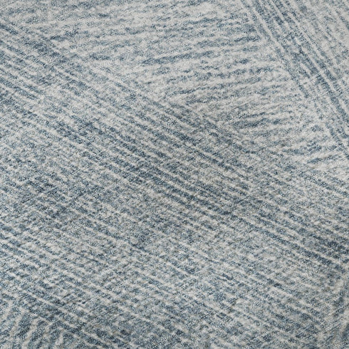 5' X 8' Denim Blue And Ivory Abstract Washable Area Rug With UV Protection