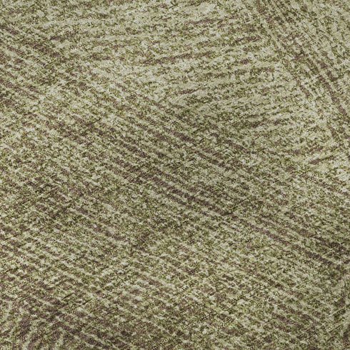 5' X 8' Green And Beige Abstract Washable Area Rug With UV Protection