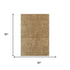 5' X 8' Gold And Beige Abstract Washable Area Rug With UV Protection