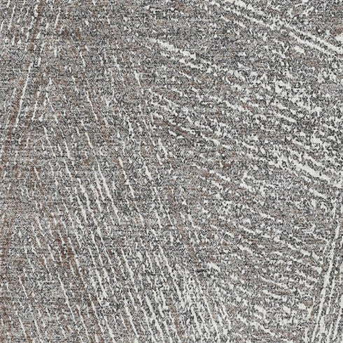 5' X 8' Gray And Silver Abstract Washable Area Rug With UV Protection