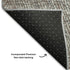 9' X 12' Gray And Silver Abstract Washable Area Rug With UV Protection