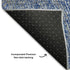 8' X 10' Navy Blue And Ivory Abstract Washable Area Rug With UV Protection