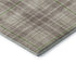 9' X 12' Beige Green And Tan Plaid Washable Area Rug With UV Protection