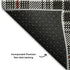 8' X 10' Black Red And Ivory Plaid Washable Area Rug With UV Protection
