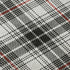 8' X 10' Black Red And Ivory Plaid Washable Area Rug With UV Protection