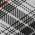 8' X 10' Black Red And Ivory Plaid Washable Area Rug With UV Protection