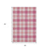 5' X 8' Blush Ivory And Orange Plaid Washable Area Rug With UV Protection