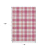 8' X 10' Blush Ivory And Orange Plaid Washable Area Rug With UV Protection