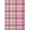 8' X 10' Blush Ivory And Orange Plaid Washable Area Rug With UV Protection
