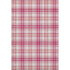 8' X 10' Blush Ivory And Orange Plaid Washable Area Rug With UV Protection