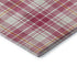 8' X 10' Blush Ivory And Orange Plaid Washable Area Rug With UV Protection