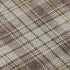 5' X 8' Brown Ivory And Gold Plaid Washable Area Rug With UV Protection
