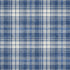 5' X 8' Navy Blue And Ivory Plaid Washable Area Rug With UV Protection