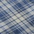 8' X 10' Navy Blue And Ivory Plaid Washable Area Rug With UV Protection