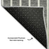 8' X 10' Gray Ivory And Silver Striped Washable Area Rug With UV Protection