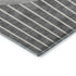 8' X 10' Gray Ivory And Silver Striped Washable Area Rug With UV Protection