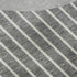 8' X 10' Gray Ivory And Silver Striped Washable Area Rug With UV Protection