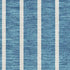 8' X 10' Teal Ivory And Aqua Striped Washable Area Rug With UV Protection