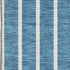 9' X 12' Teal Ivory And Aqua Striped Washable Area Rug With UV Protection