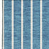 9' X 12' Teal Ivory And Aqua Striped Washable Area Rug With UV Protection