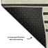 8' Gold Ivory And Black Striped Washable Round Rug With UV Protection