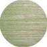 8' Green Ivory And Beige Striped Washable Round Rug With UV Protection