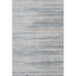 9' X 12' Gray Blue And Ivory Striped Washable Area Rug With UV Protection