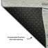 9' X 12' Gray Blue And Ivory Striped Washable Area Rug With UV Protection