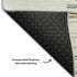 8' X 10' Ivory Gray And Brown Striped Washable Area Rug With UV Protection