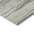 8' X 10' Ivory Gray And Brown Striped Washable Area Rug With UV Protection