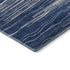 5' X 8' Navy Blue Ivory And Gray Striped Washable Area Rug With UV Protection