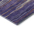 5' X 8' Purple Orange And Ivory Striped Washable Area Rug With UV Protection