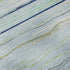 8' Sky Blue Olive Green And Ivory Striped Washable Round Rug With UV Protection
