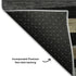 5' X 8' Black Brown And Ivory Striped Washable Area Rug With UV Protection