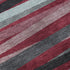 5' X 8' Burgundy Gray And Ivory Striped Washable Area Rug With UV Protection