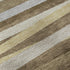 5' X 8' Brown Taupe And Beige Striped Washable Area Rug With UV Protection