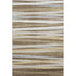 8' X 10' Brown Taupe And Beige Striped Washable Area Rug With UV Protection