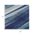 9' X 12' Navy Blue Ivory And Gray Striped Washable Area Rug With UV Protection
