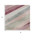 5' X 8' Pink Ivory And Blush Striped Washable Area Rug With UV Protection