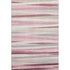 5' X 8' Pink Ivory And Blush Striped Washable Area Rug With UV Protection