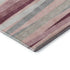 5' X 8' Pink Ivory And Blush Striped Washable Area Rug With UV Protection