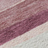 5' X 8' Pink Ivory And Blush Striped Washable Area Rug With UV Protection