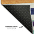 8' X 10' White Purple And Yellow Striped Washable Area Rug With UV Protection