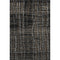 5' X 8' Black Ivory And Beige Striped Washable Area Rug With UV Protection