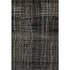 8' X 10' Black Ivory And Beige Striped Washable Area Rug With UV Protection