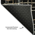 9' X 12' Black Ivory And Beige Striped Washable Area Rug With UV Protection