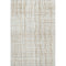 5' X 8' Ivory Gold And Gray Striped Washable Area Rug With UV Protection