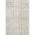 5' X 8' Ivory Gold And Gray Striped Washable Area Rug With UV Protection
